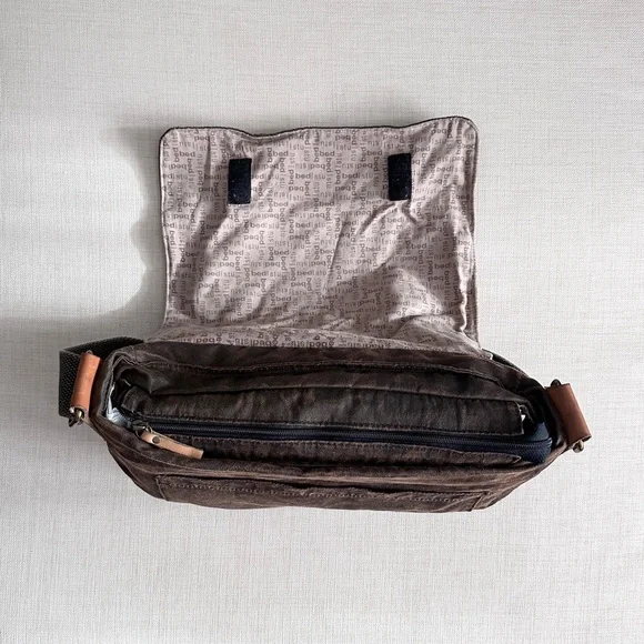 Bed Stu Declan Waxed Canvas Messenger Bag - Picture 10 of 13